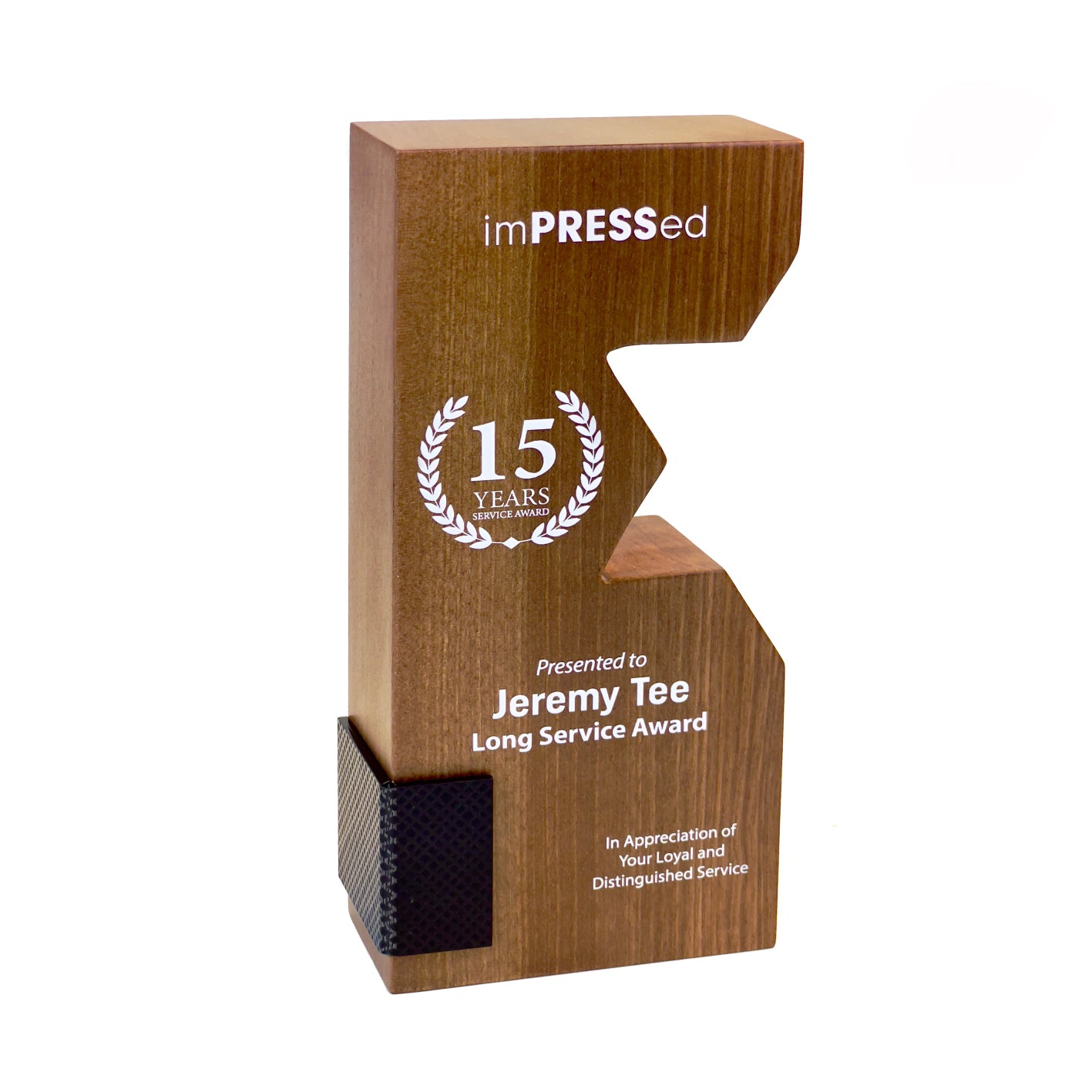 Premium Natural Wood Trophy