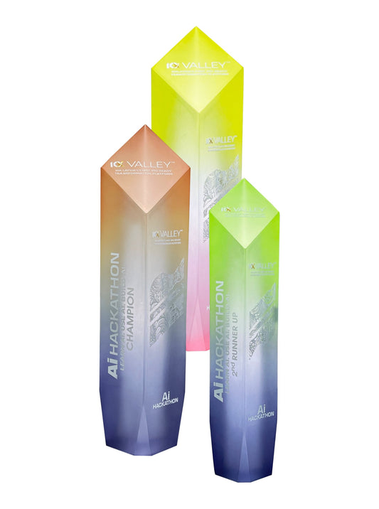 Trophy Tailor Singapore Colour Glow acrylic frosted 1060