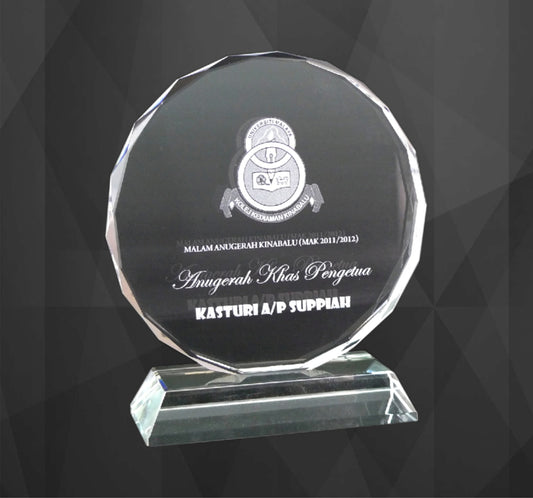 Trophy Tailor Singapore Crystal Plaque 9031 Award Recognition