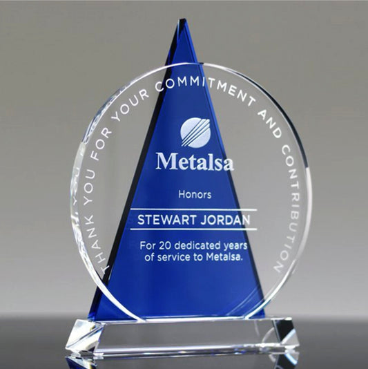 Trophy Tailor Singapore Crystal Plaque Award Recognition 9385